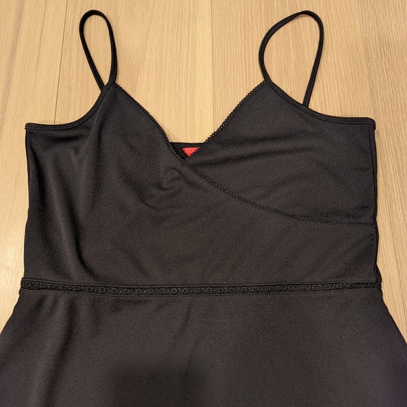Y2K Esprit Elegant Black Spaghetti Strap Dress - Picture 7 of 8
